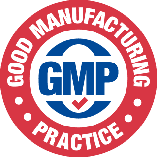 GMP Certified manufacturing logo